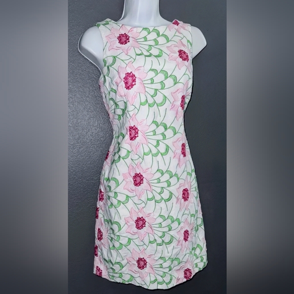 Talbot's Petites, NWOT, Spring Florals, Sleeveless Sheath, Lined Dress, Size 2P - Picture 3 of 13